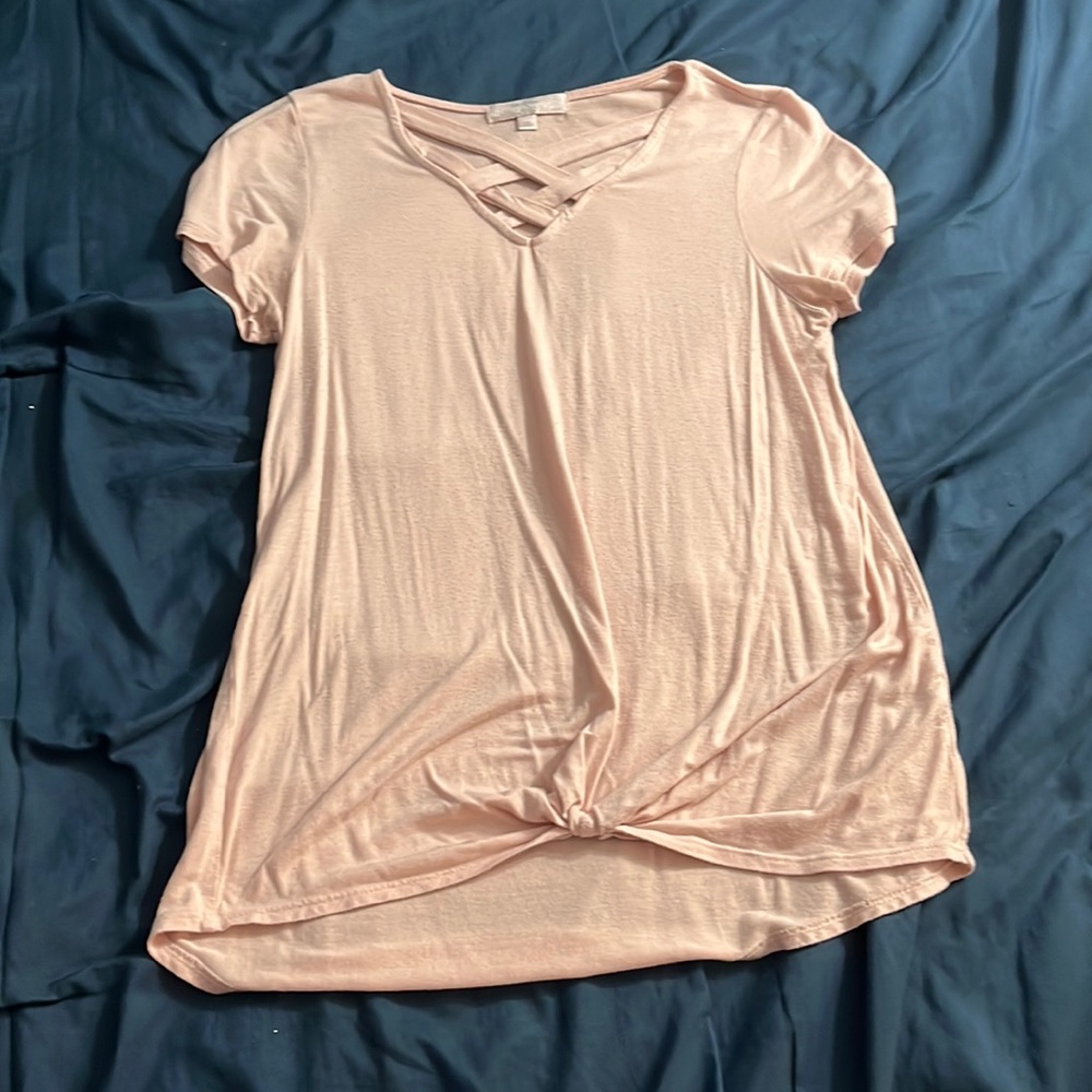 Moa Moa girls spring pink blouse